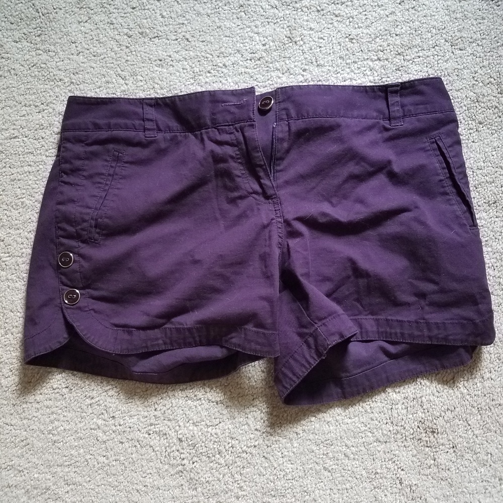The Limited Eggplant shorts